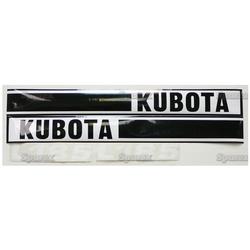 KU80510    Hood Decals---L185 Black/White